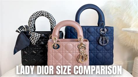 dior lady d small|lady dior small vs medium.